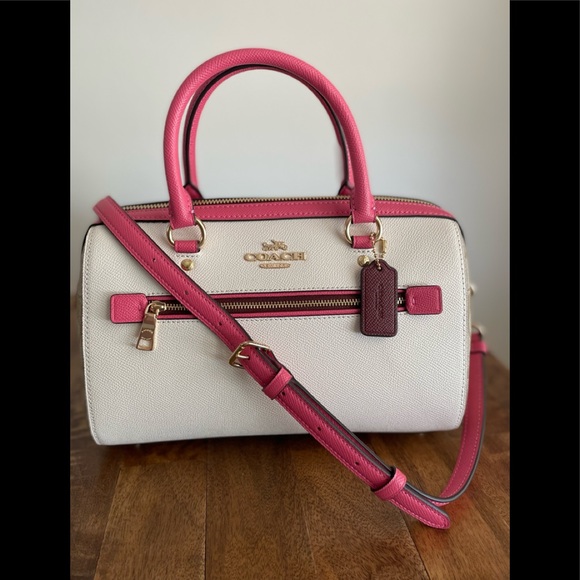 New Coach Rowan Satchel In Colorblock and Wallet - Picture 4 of 15